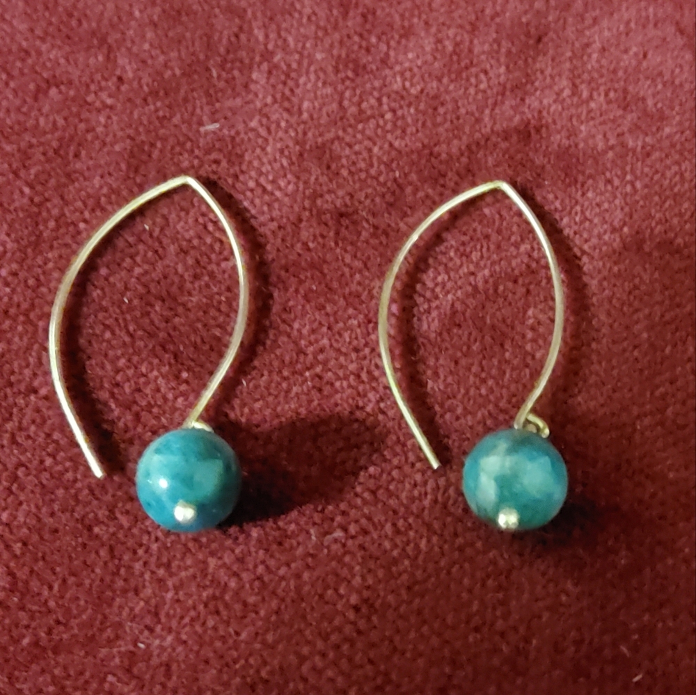 3 For $25 Artisan Turquoise Earrings On Sterling Silver Wire
